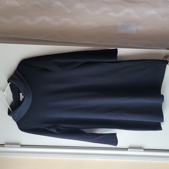 Pure Jill Longsleeve Turtleneck Top With Pockets Size Small Black and Gray - Picture 1 of 7